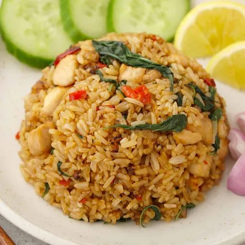 Basil Fried Rice at Pin Toh Asian