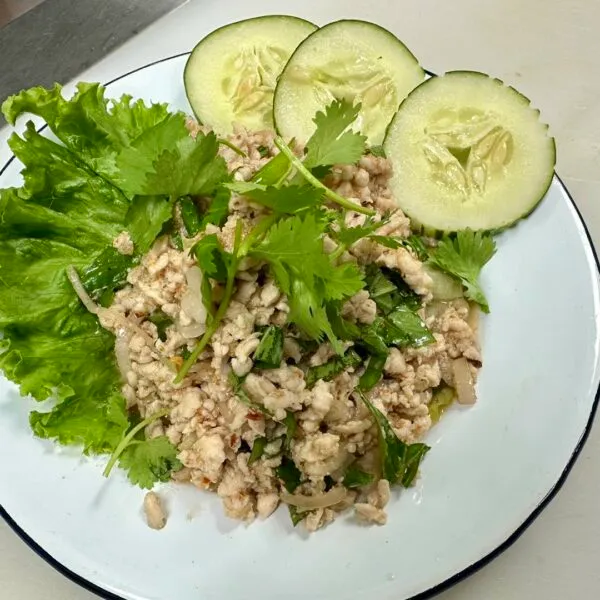 Larb Gai at Pin Toh Asian