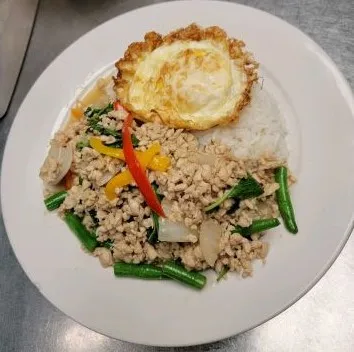 Pad Ka Phao (Spicy Thai Basil) at Pin Toh Asian