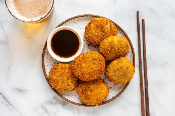 Yasai Korokke (Japanese Potato Croquettes) at Pin Toh Asian